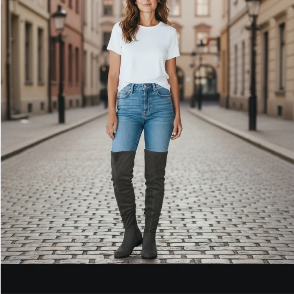 Suede Over-the-Knee Boots